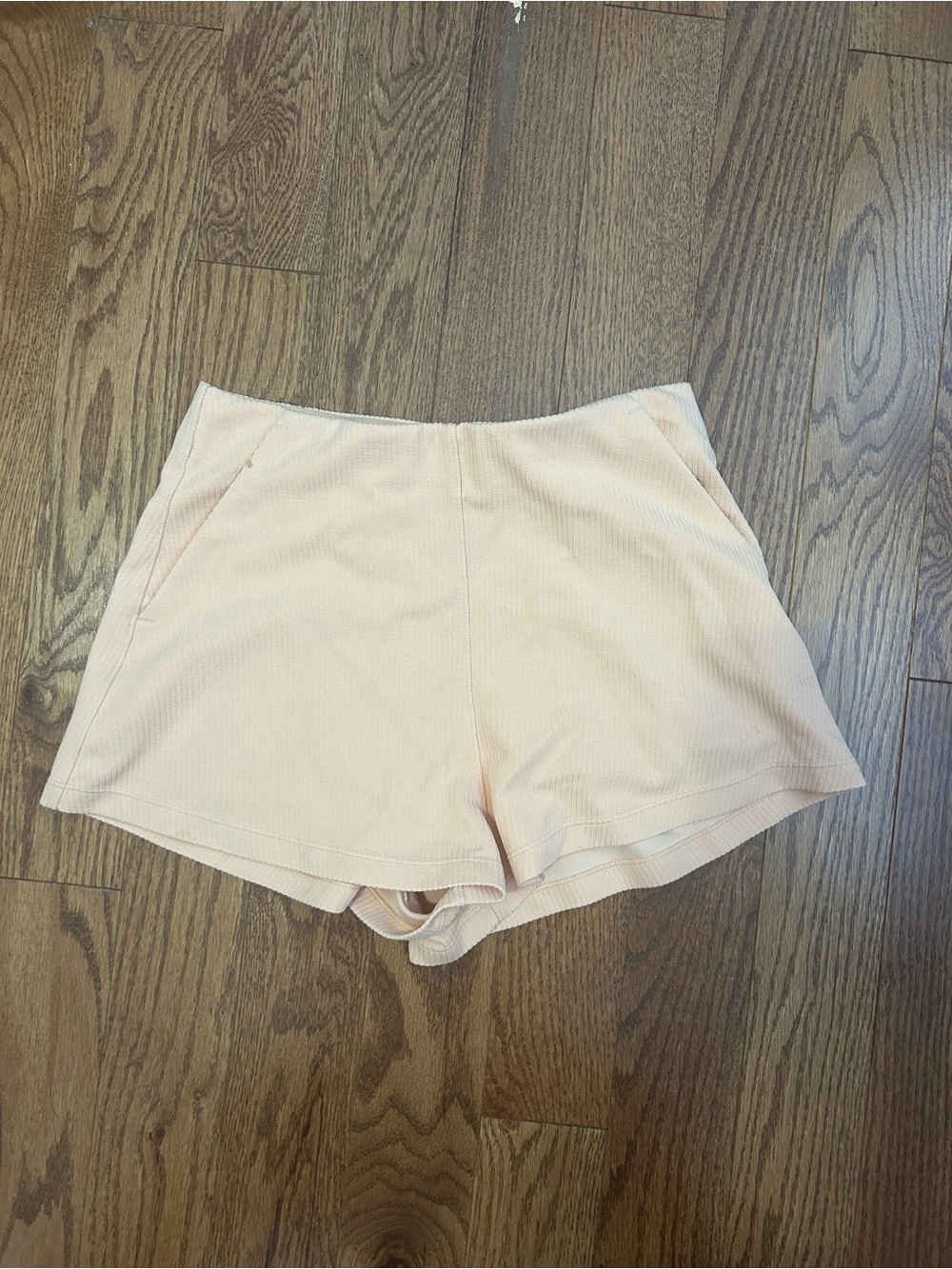 Light Orange Ribbed Lululemon Shorts